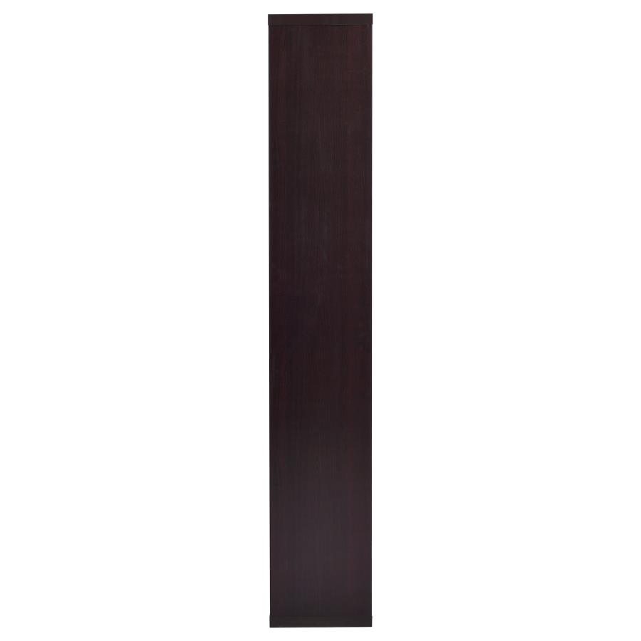 Theo 71-inch 6-shelf Bookshelf Cappuccino