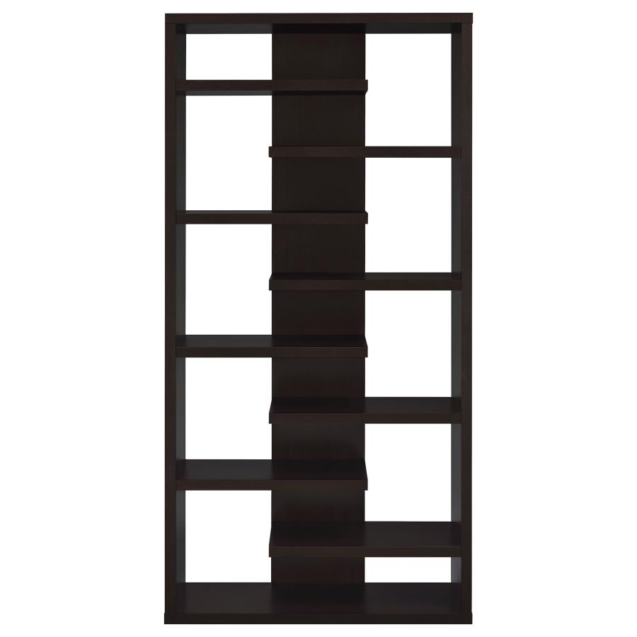 Altmark 71-inch 8-shelf Open Bookcase Cappuccino