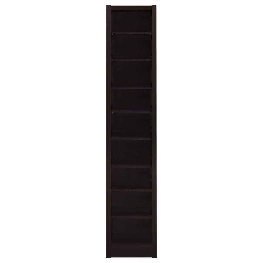 Eliam 71-inch 9-shelf Bookcase Cappuccino