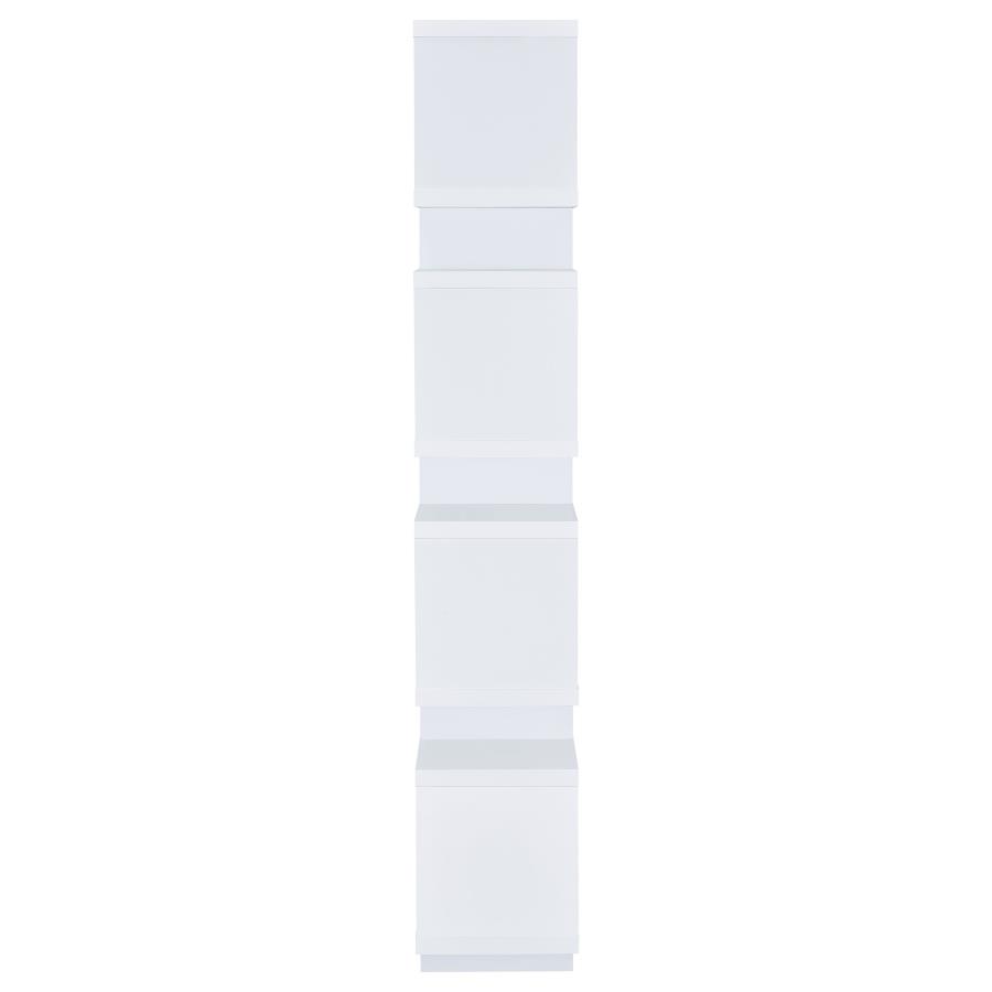 Reid 73-inch 4-shelf Bookshelf White