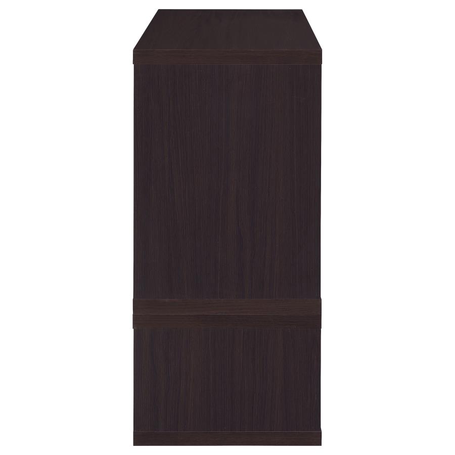 Velma Multipurpose TV Stand and Bookshelf Cappuccino