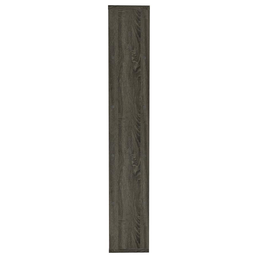 Harrison 71-inch 5-shelf Bookshelf Weathered Grey