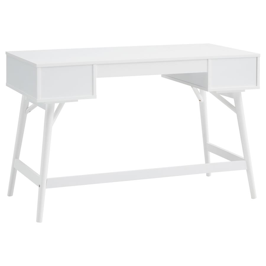 Mugga 47-inch 3-drawer Wood Writing Desk White