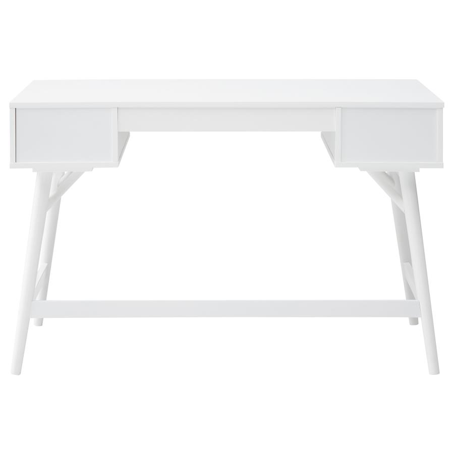 Mugga 47-inch 3-drawer Wood Writing Desk White