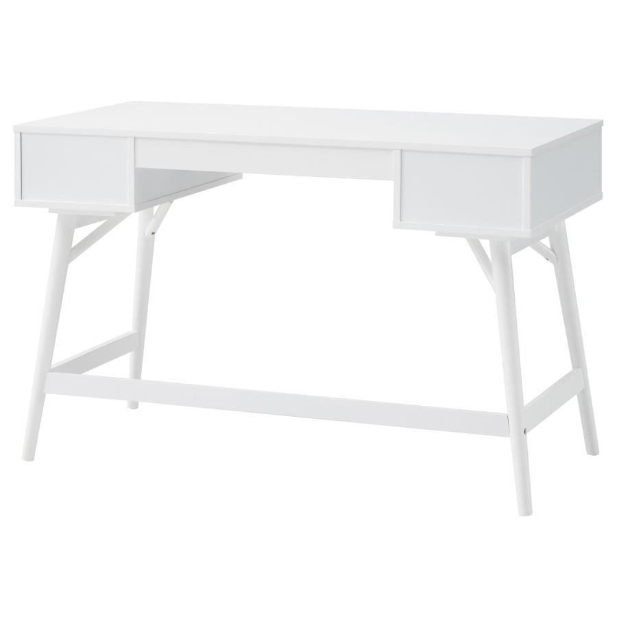 Mugga 47-inch 3-drawer Wood Writing Desk White