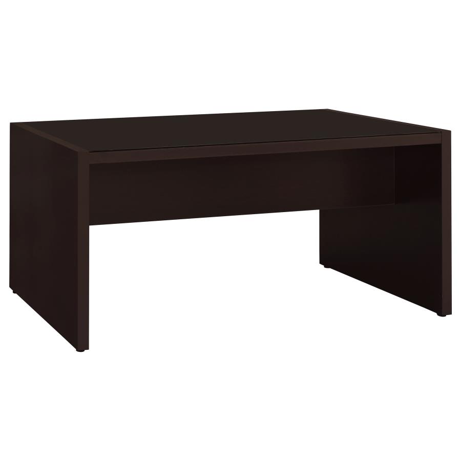 Skeena 3-piece Home Office Computer Desk Set Cappuccino