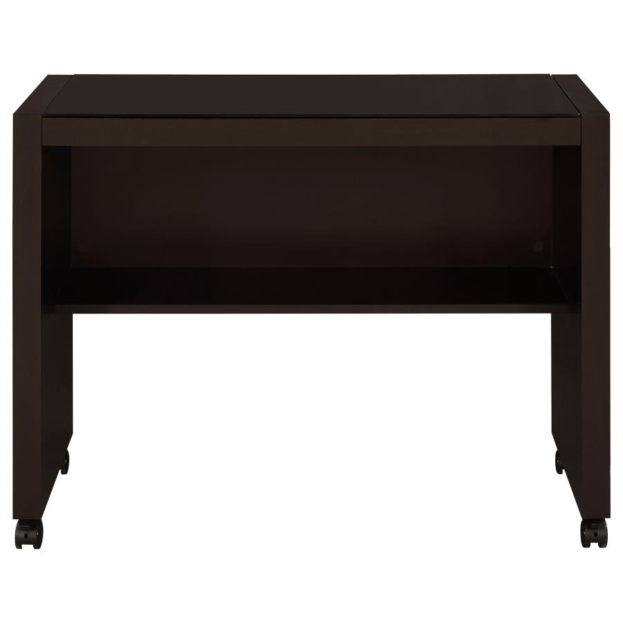 Skeena 35-inch Home Office Mobile Return Desk Cappuccino