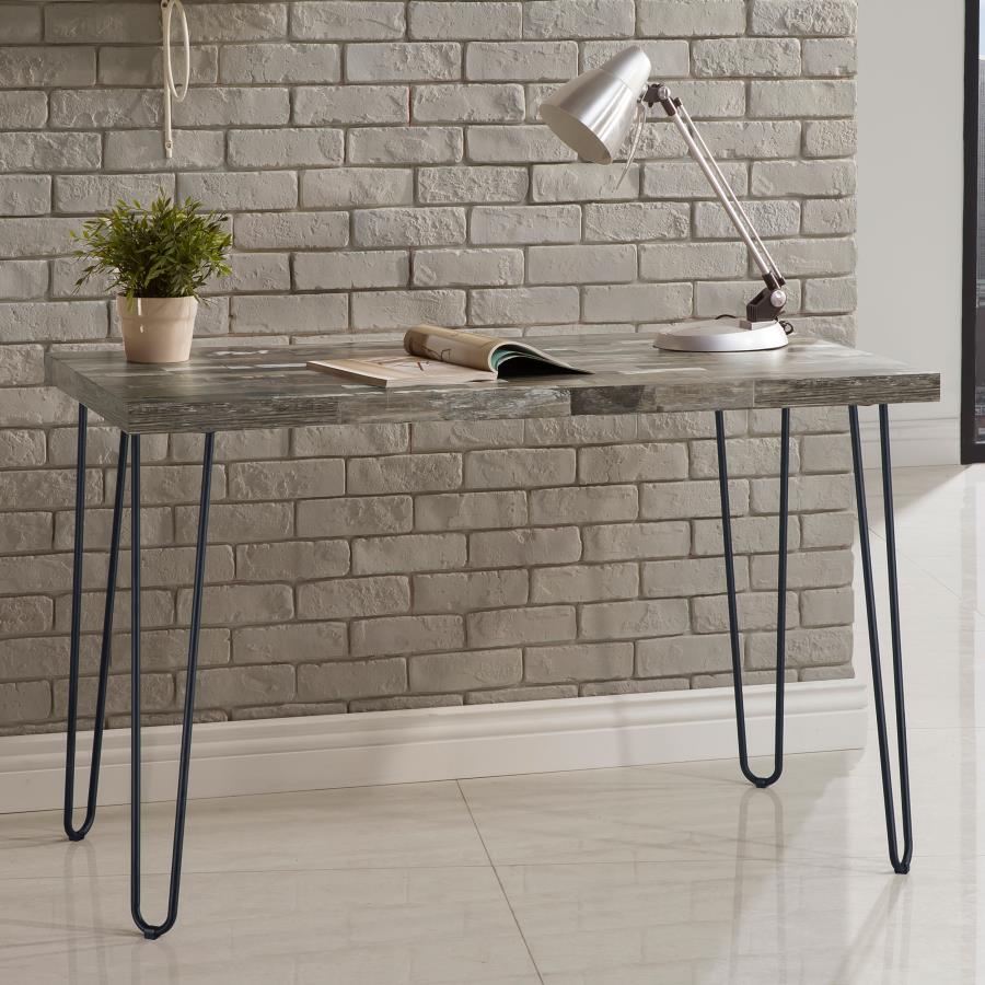 Ems 47-inch Engineered Wood Writing Desk Weathered Brown