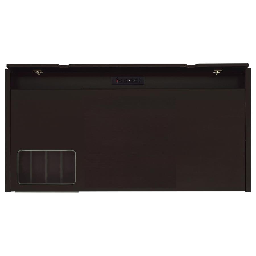 Halston 60-inch 3-drawer Office Computer Desk Cappuccino