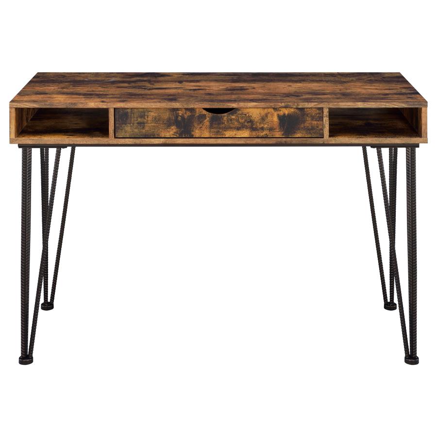 Olvera 47-inch 1-drawer Writing Desk Rustic Nutmeg