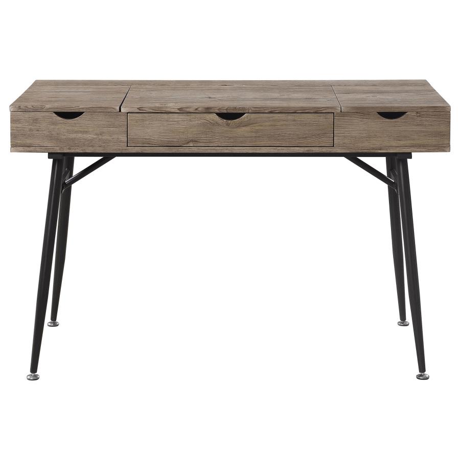 Rafael 47-inch 1-drawer Desk with Storage Rustic Driftwood