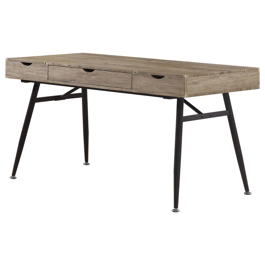Rafael 47-inch 1-drawer Desk with Storage Rustic Driftwood