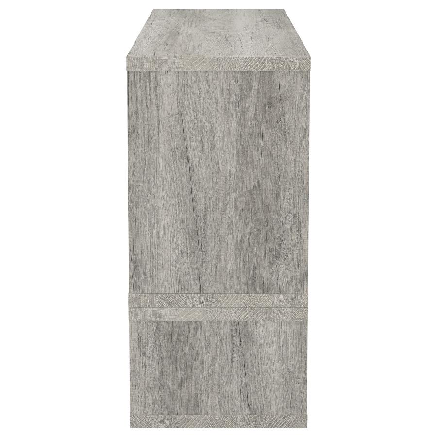 Velma Multipurpose TV Stand and Bookshelf Grey Driftwood