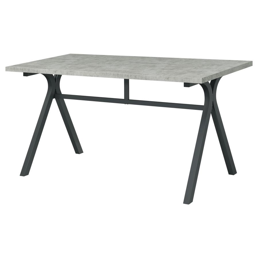 Tatum 60-inch Engineered Wood Top Writing Desk Cement