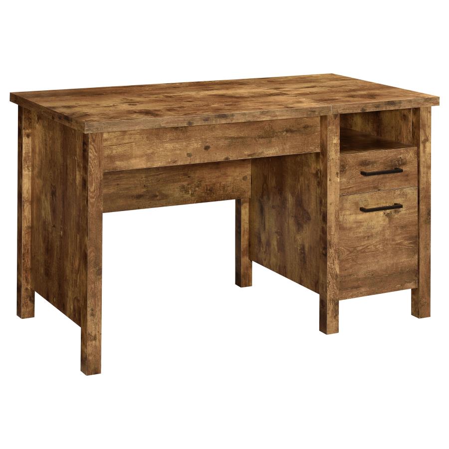 Delwin 47-inch 2-drawer Lift Top Computer Desk Rustic Nutmeg (image for) Delwin 47-inch 2-drawer Lift Top Computer Desk Rustic Nutmeg
