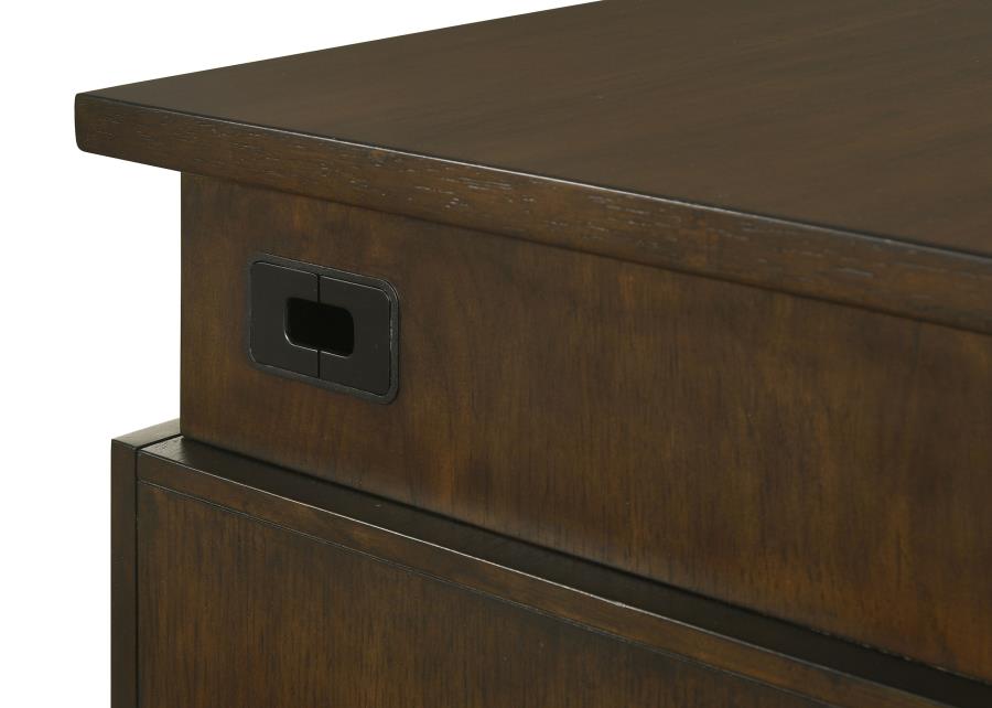Marshall 66-inch 7-drawer Executive Office Desk Dark Walnut