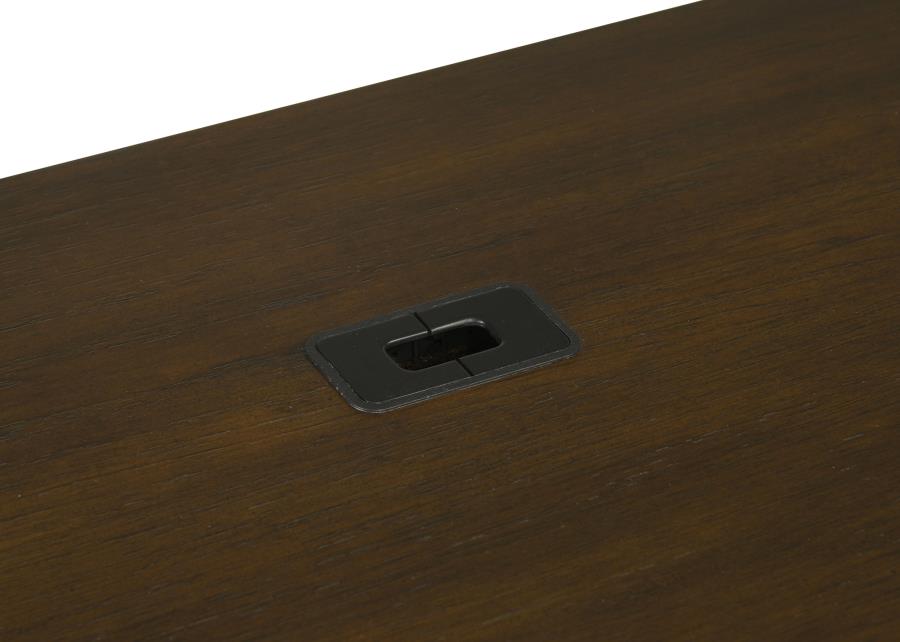 Marshall 66-inch 7-drawer Executive Office Desk Dark Walnut
