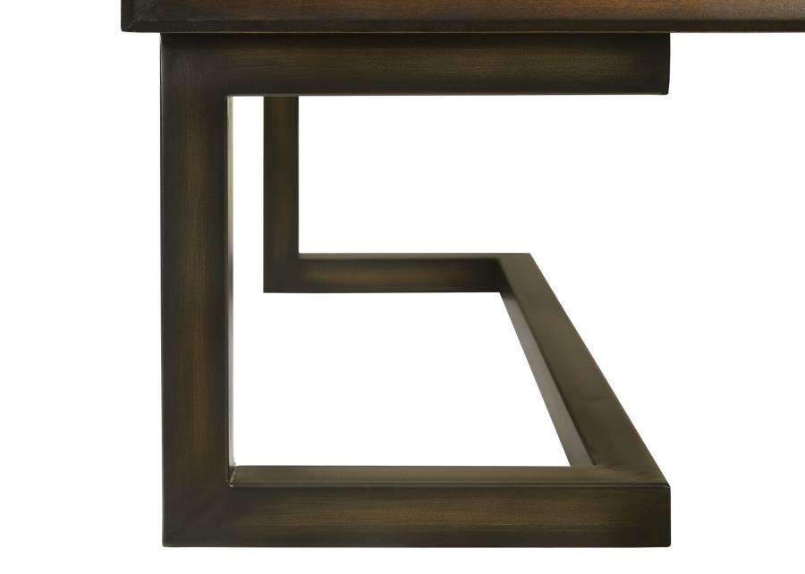 Marshall 66-inch 7-drawer Executive Office Desk Dark Walnut