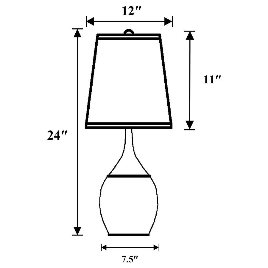 Modal Additional Images for Tenya 24-inch Empire Shade Urn Table Lamp Silver (Set of 2)