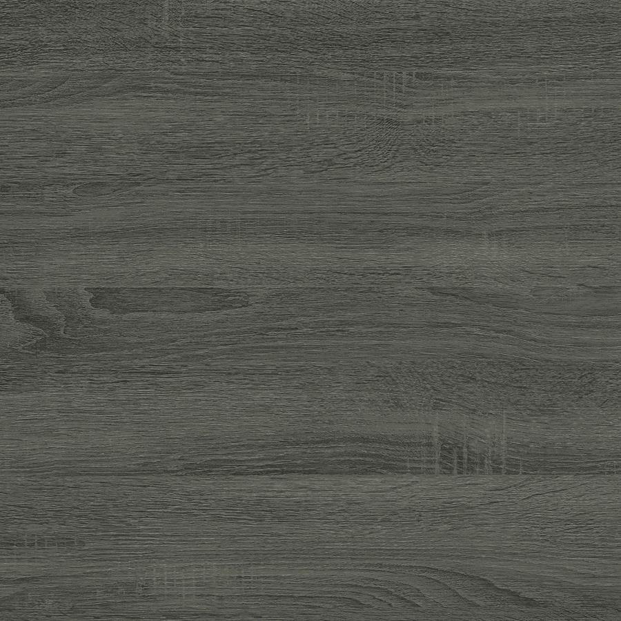 Colby Engineered Wood C-Shaped Side Table Weathered Grey