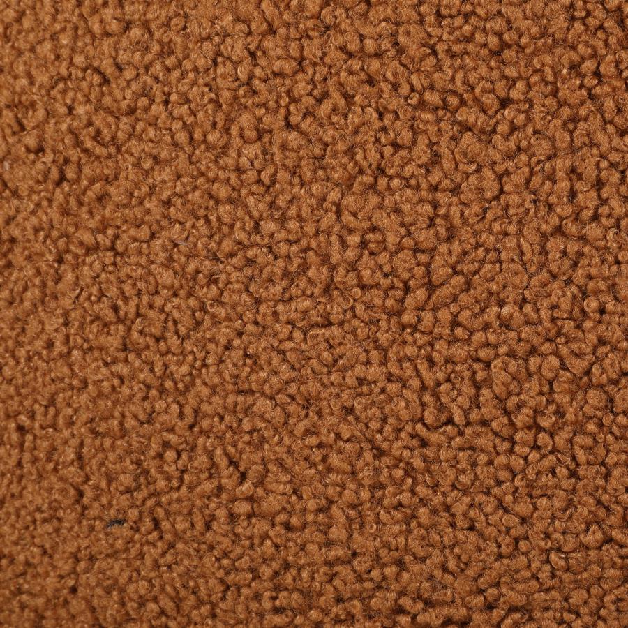 Modal Additional Images for Zonie Boucle Upholstered Barrel Back Accent Chair Orange