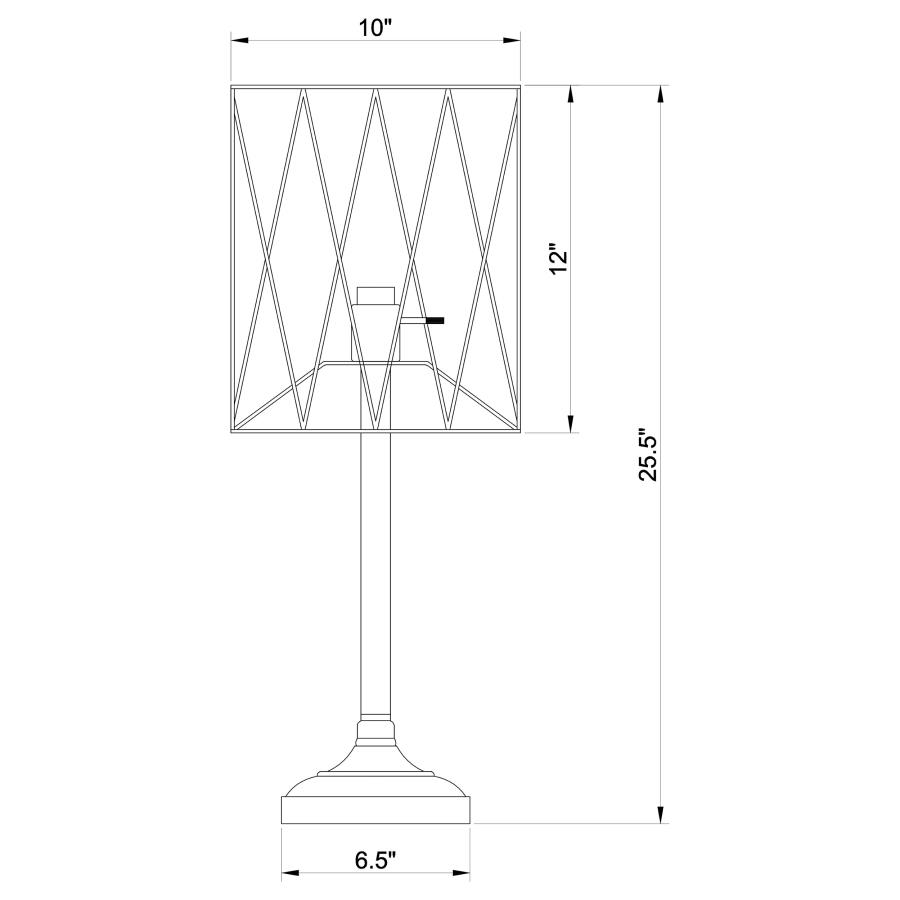 Modal Additional Images for Mayfield 26-inch Open Frame Torch Table Lamp Black