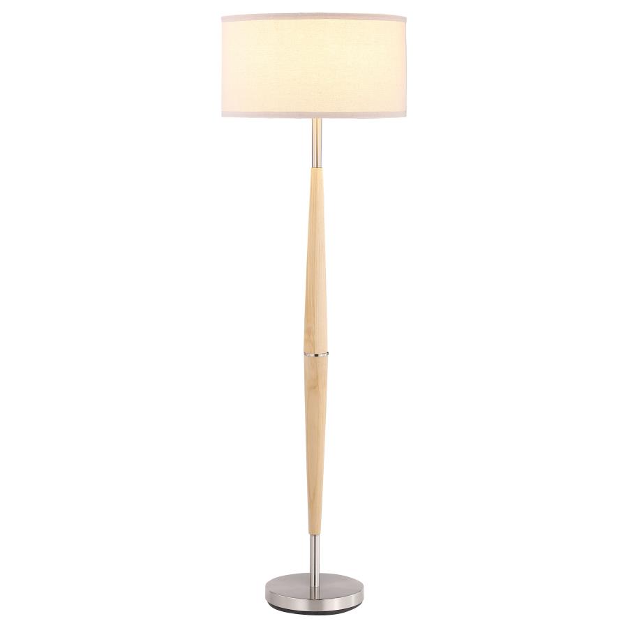 Flanary 58-inch Drum Shade Tapered Floor Lamp Natural (image for) Flanary 58-inch Drum Shade Tapered Floor Lamp Natural