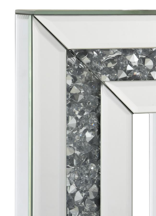 Modal Additional Images for Ayelet 30-inch Tapered Shade Mirrored Table Lamp Silver