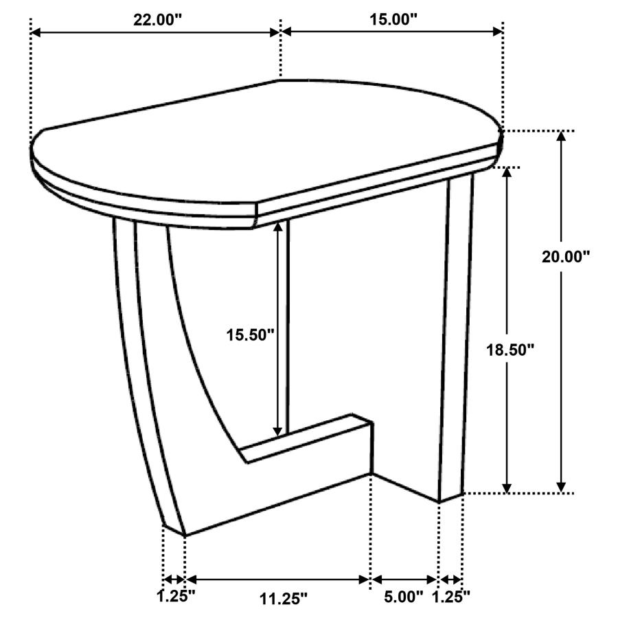 Modal Additional Images for Fletcher Round Solid Mango Wood Accent Side Table Brown
