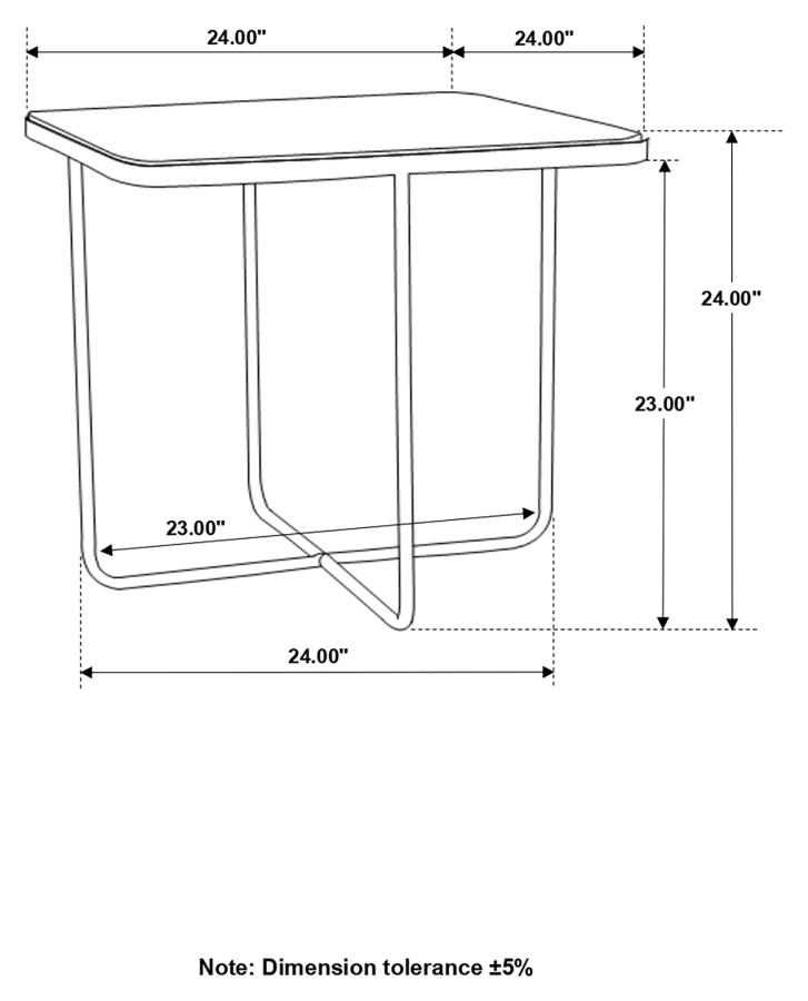 Modal Additional Images for Elyna Square Stone Top Accent Side Table Beige