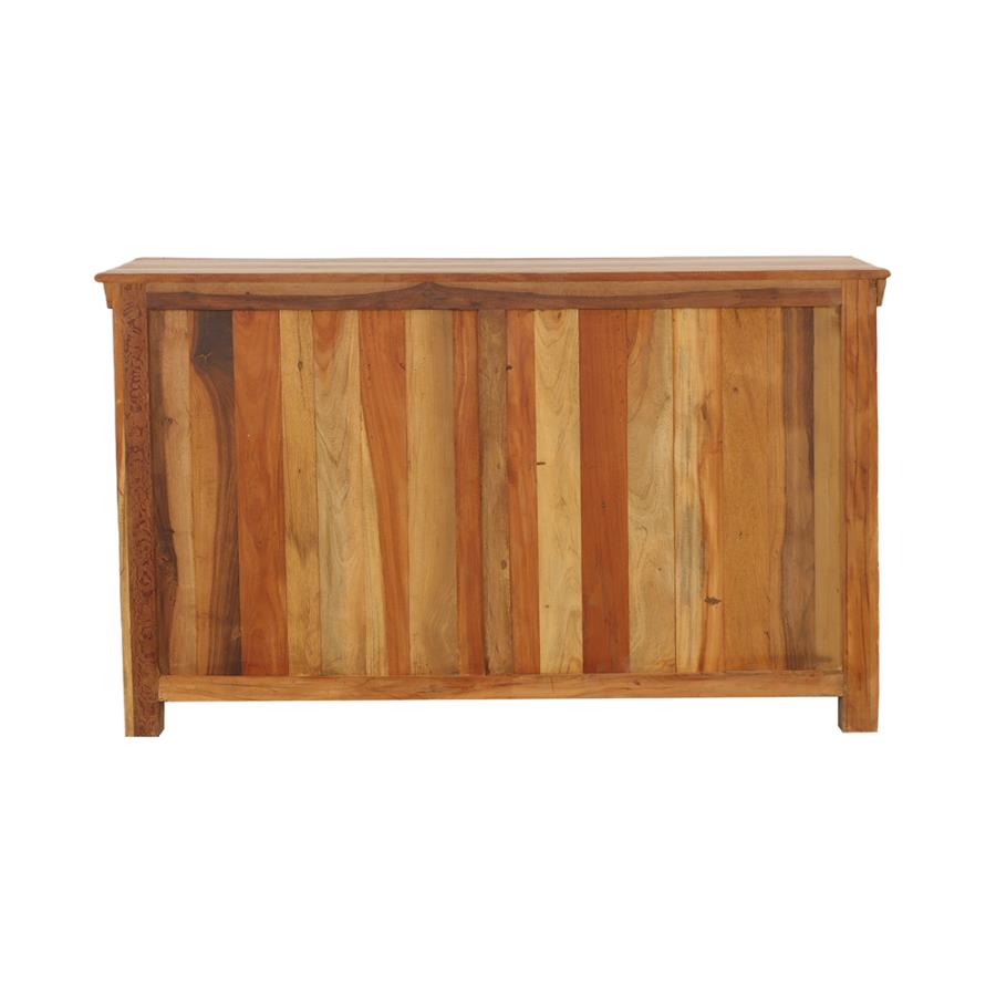 Modal Additional Images for Harper 3-door Solid Reclaimed Wood Accent Cabinet Brown