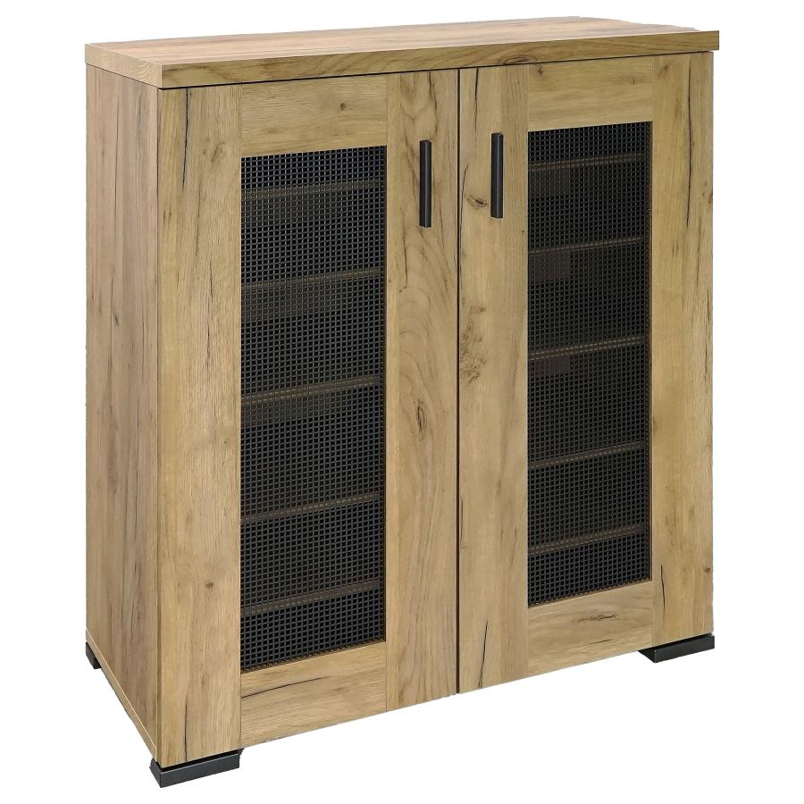 Bristol 6-shelf Engineered Wood Shoe Cabinet Golden Oak (image for) Bristol 6-shelf Engineered Wood Shoe Cabinet Golden Oak
