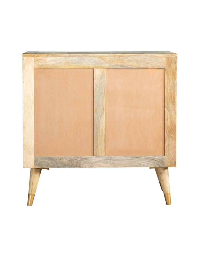 Modal Additional Images for Alyssum 2-door Mango Wood Accent Cabinet Natural