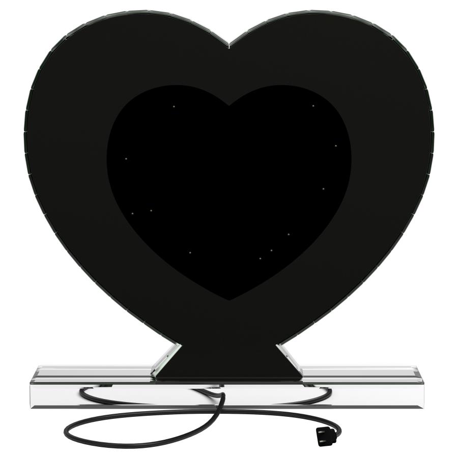 Euston Heart Shaped Vanity Mirror Silver