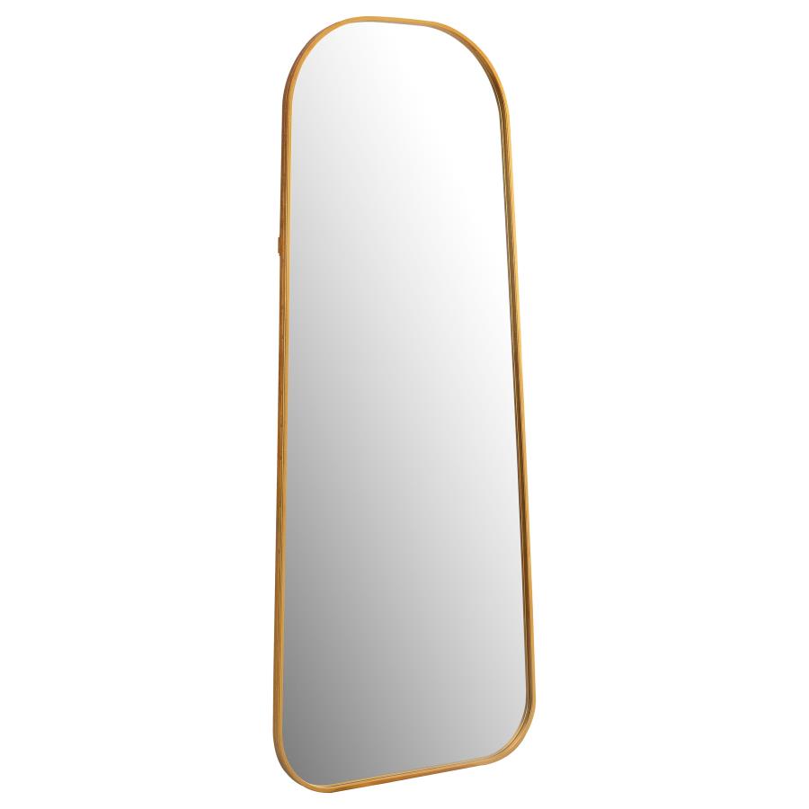 (image for) Simeon 20 x 52 Inch Full Length Floor Mirror Antique Gold