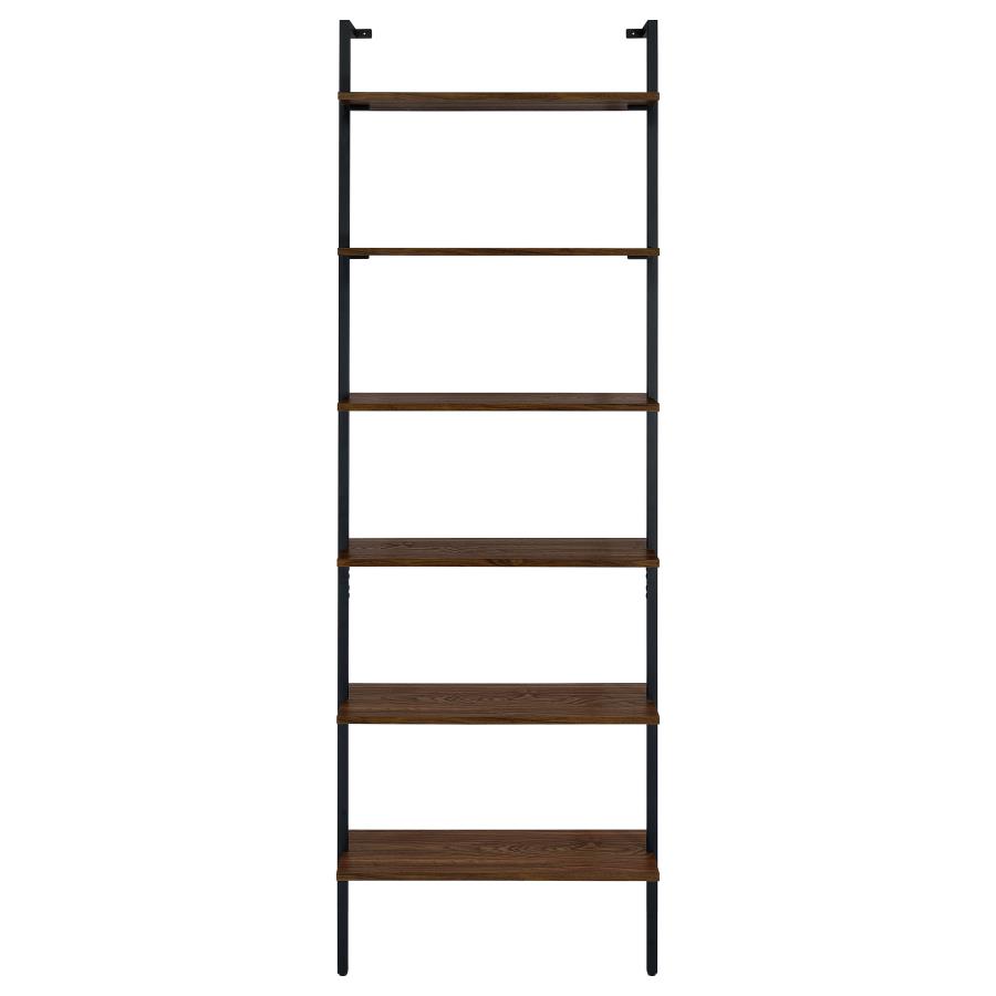 Owens 3-piece 96-inch Wall Mounted Bookshelf Set Walnut